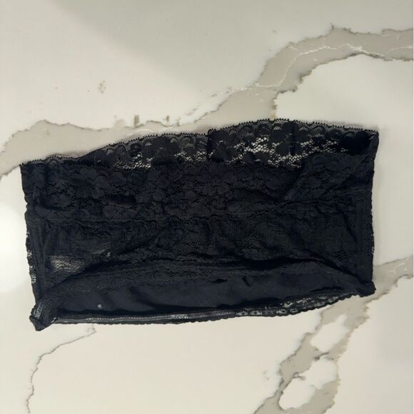 Free People Intimately Bandeau Bra bralette Black size Large - Picture 2 of 5